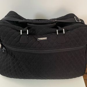 Vera Bradley Black/Animal Print Duffle Bag